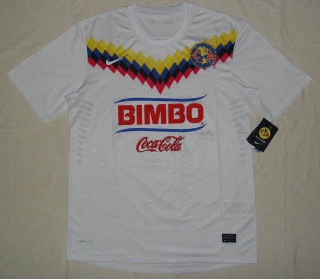 13/14 Club America Aguilas Away White Soccer Jersey Shirt